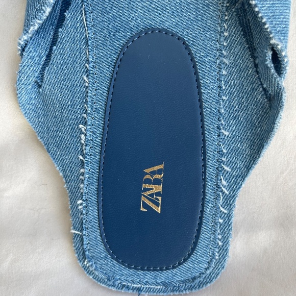 Zara Denim Slippers - Picture 2 of 3